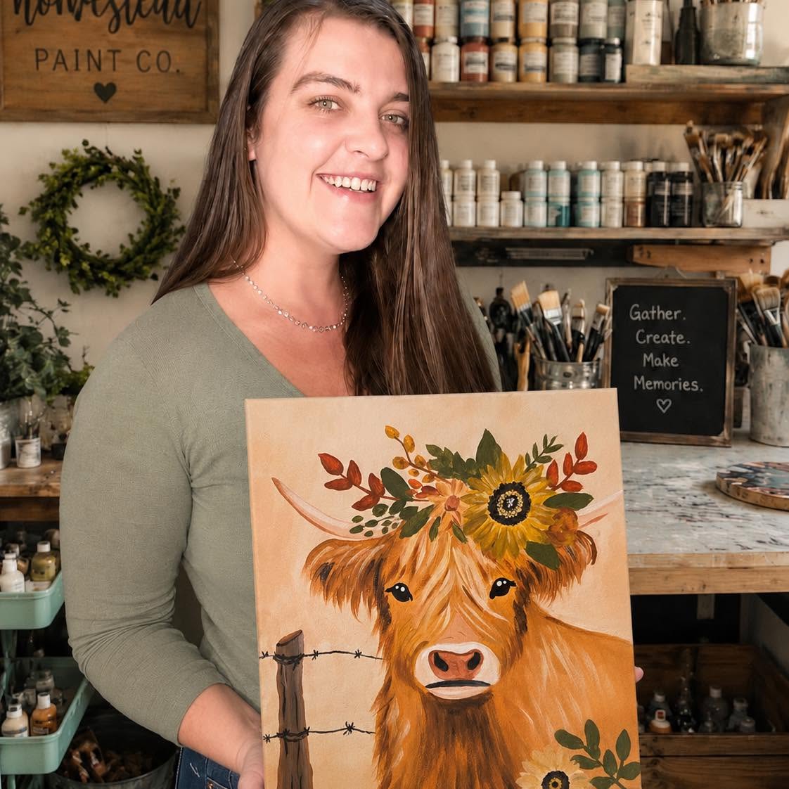 Amanda, founder of Homestead Paint Co.